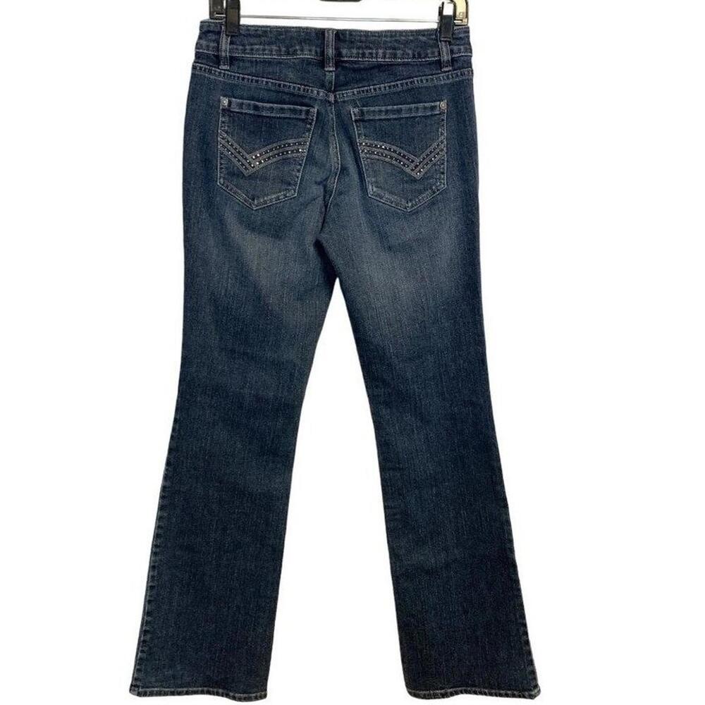 Apt. 9 Women's Low Rise Medium Wash Bootcut Stretch Blue Denim Jeans Size‎ 4